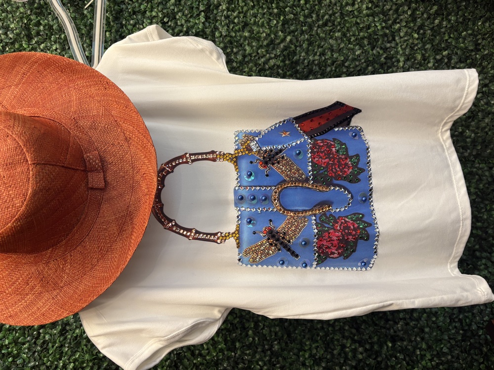 Rhinestone Bag Tee